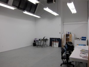 My giant empty studio in Gloyd Hall